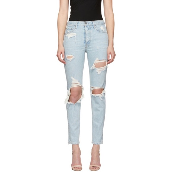 GRLFRND Denim - Grlfrnd denim Karolina high rise skinny ripped distressed jeans jagger